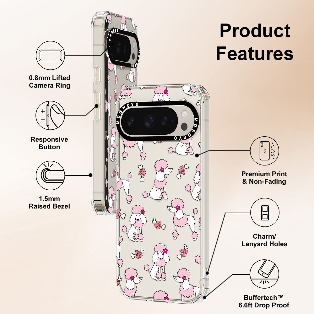 Pink Poodle Phone Case - Google Pixel 9 Pro XL Case