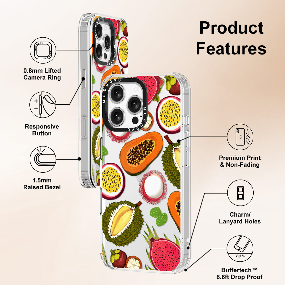 Tropical Fruit Phone Case - iPhone 16 Pro Max Case - MOSNOVO