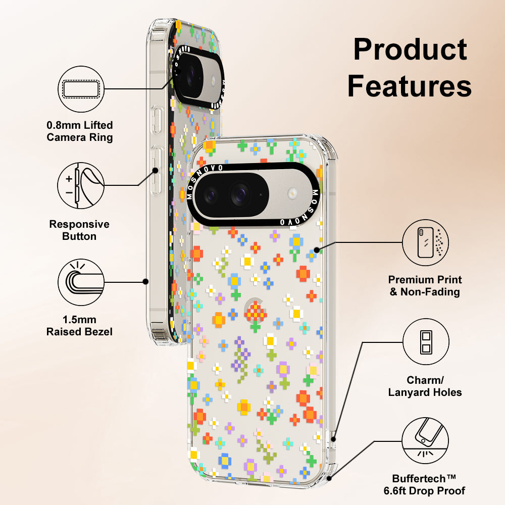 Pixel-Floral Phone Case - Google Pixel 9 Case