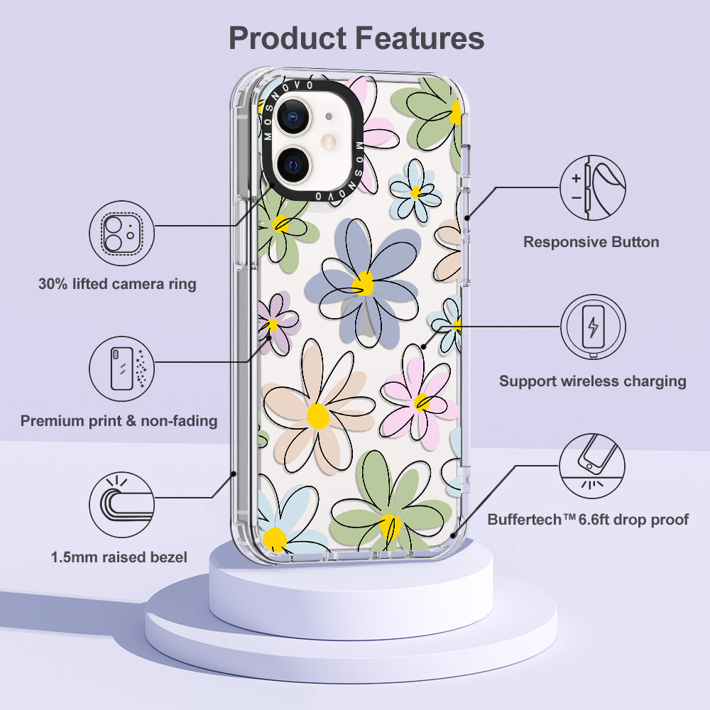 Linear Blooms Phone Case - iPhone 12 Pro Case