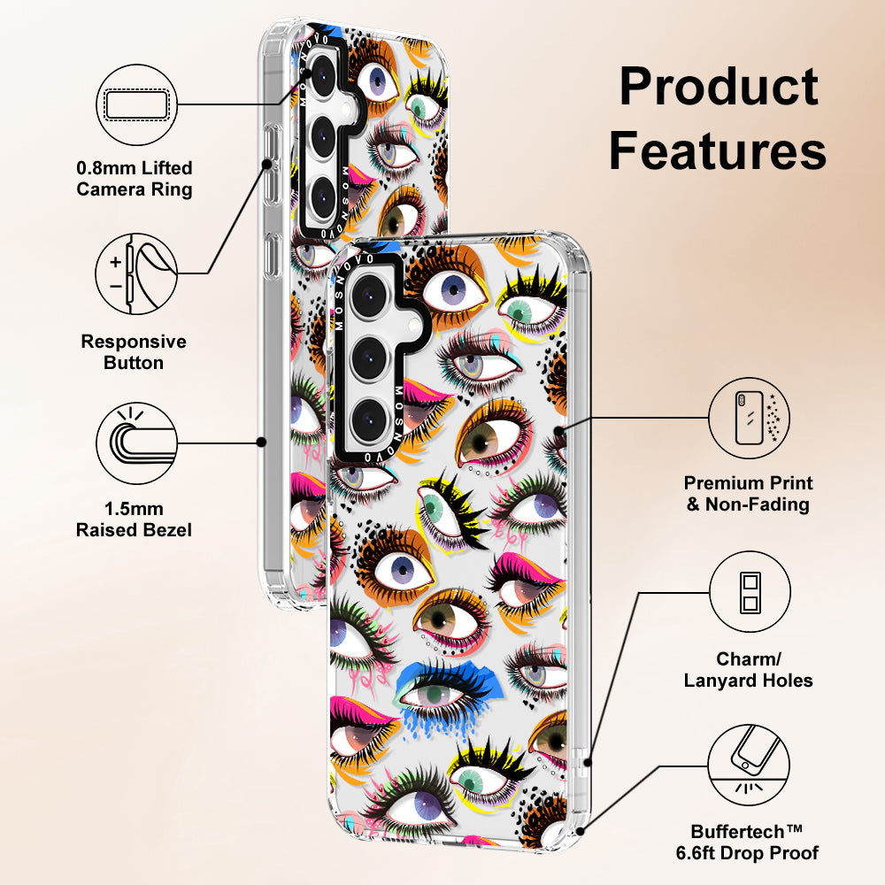 Eyes Phone Case - Samsung Galaxy S24 FE Case - MOSNOVO