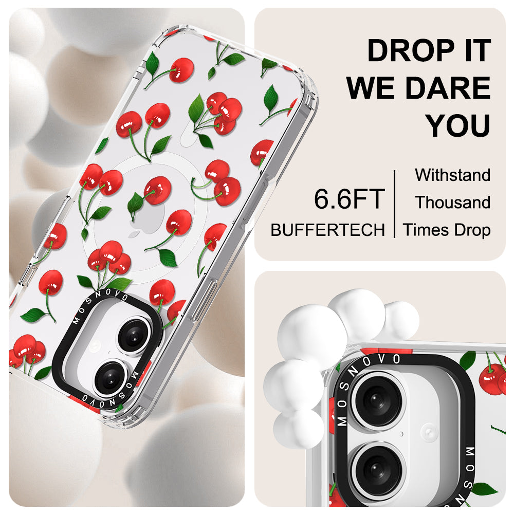 Poppy Cherry Phone Case - iPhone 16 Case - MOSNOVO