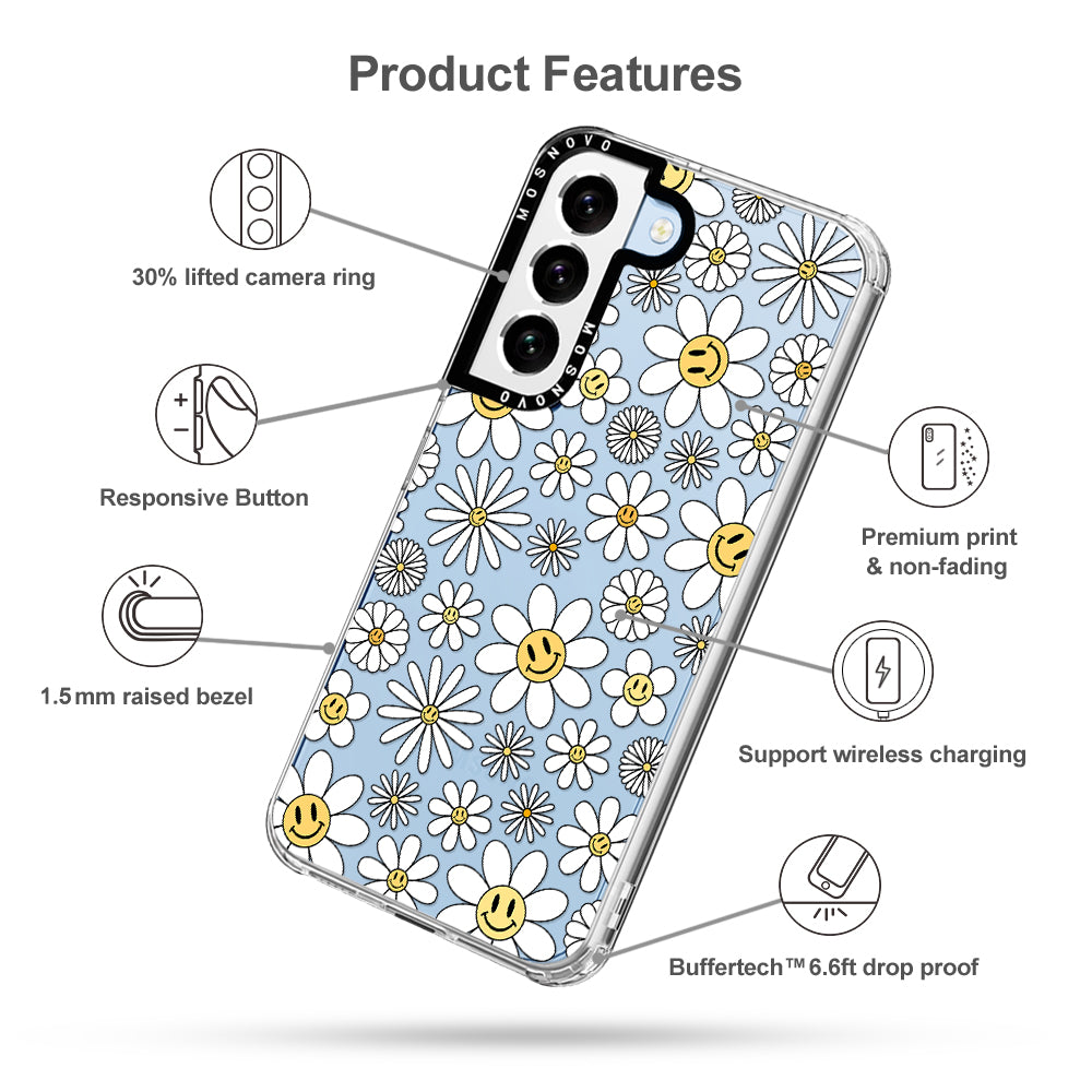 Happy Daisy Blooms Phone Case - Samsung Galaxy S22 Case