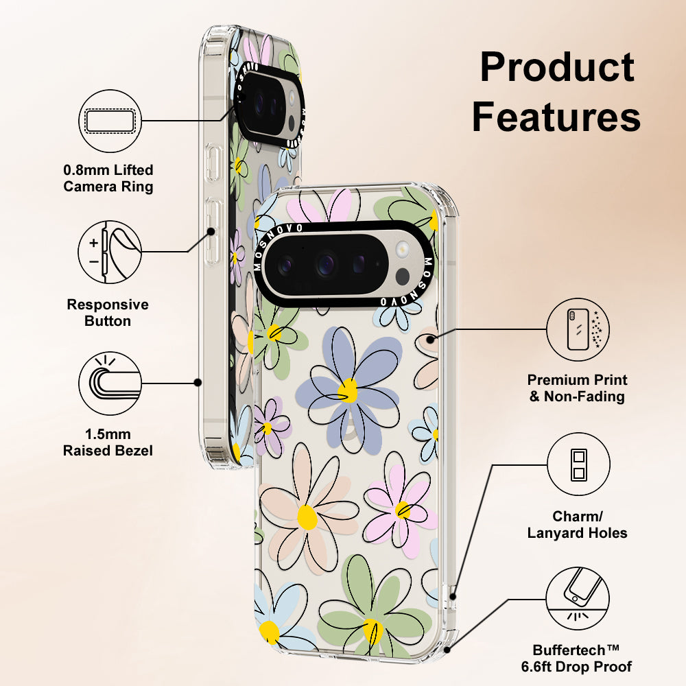 Linear Blooms Phone Case - Google Pixel 9 Pro Case