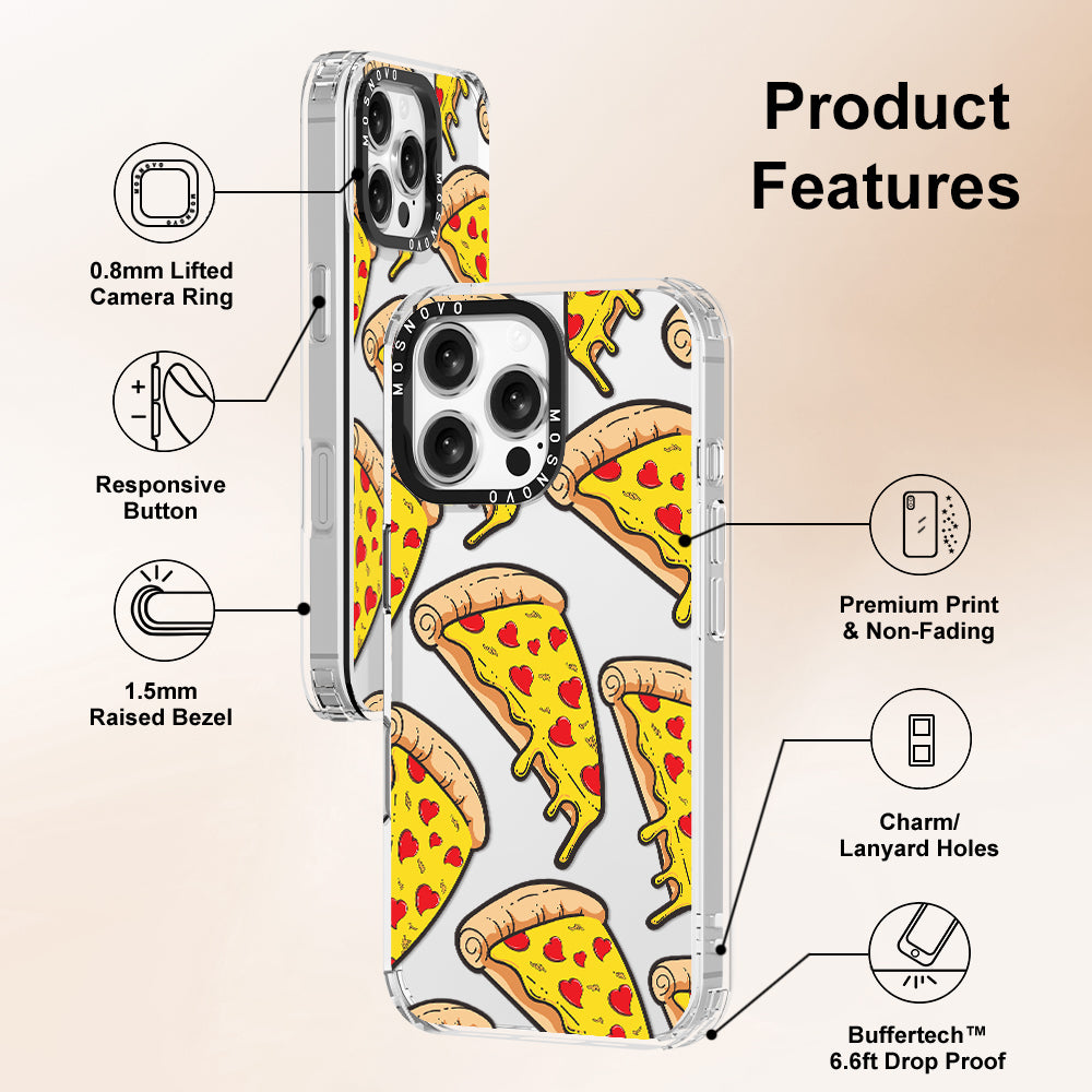 Pizza Phone Case - iPhone 16 Pro Max Case - MOSNOVO