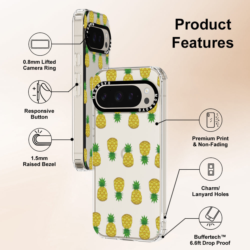 Cute Hawaiian Pineapple Phone Case - Google Pixel 9 Pro Case