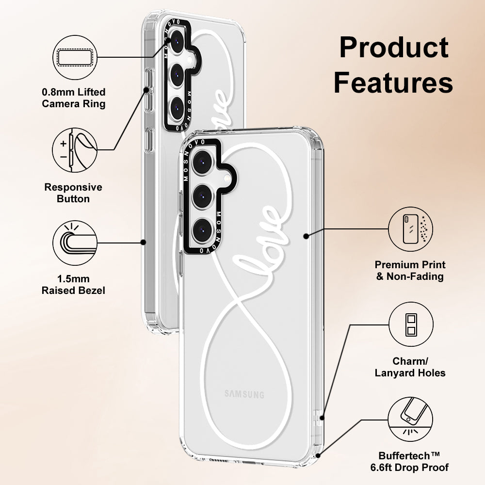 Infinity Love Phone Case - Samsung Galaxy S24 FE Case - MOSNOVO