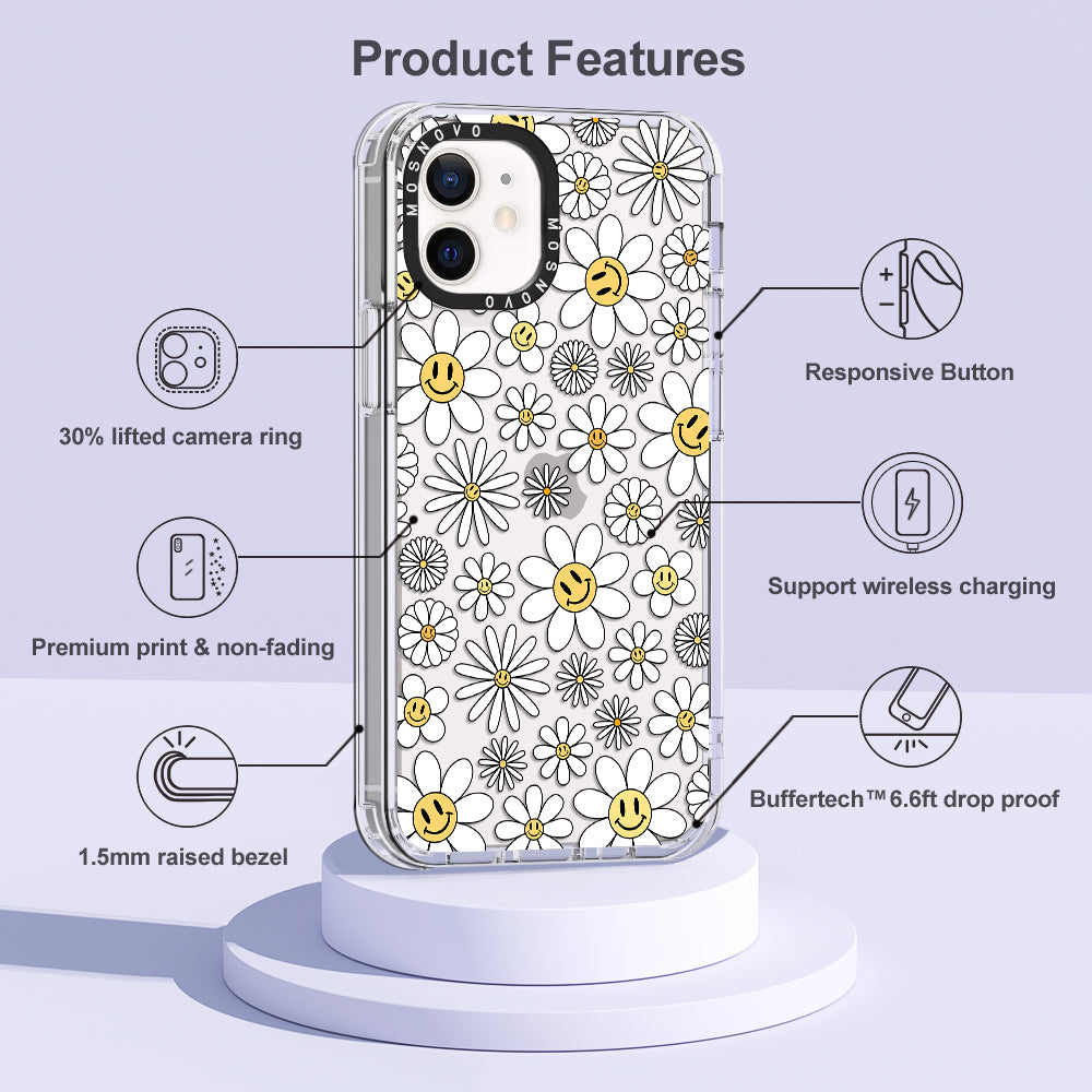 Happy Daisy Blooms Phone Case - iPhone 12 Case