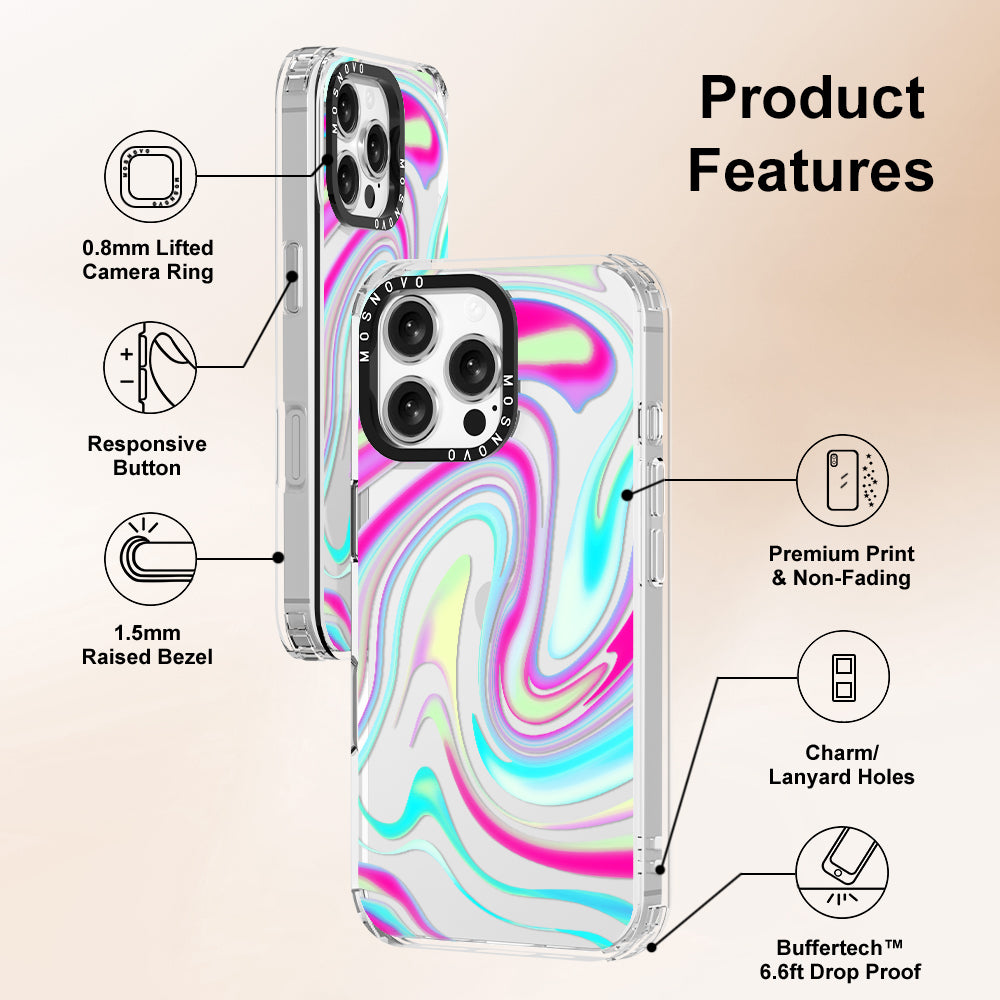 Psychedelic Swirls Phone Case - iPhone 16 Pro Max Case - MOSNOVO