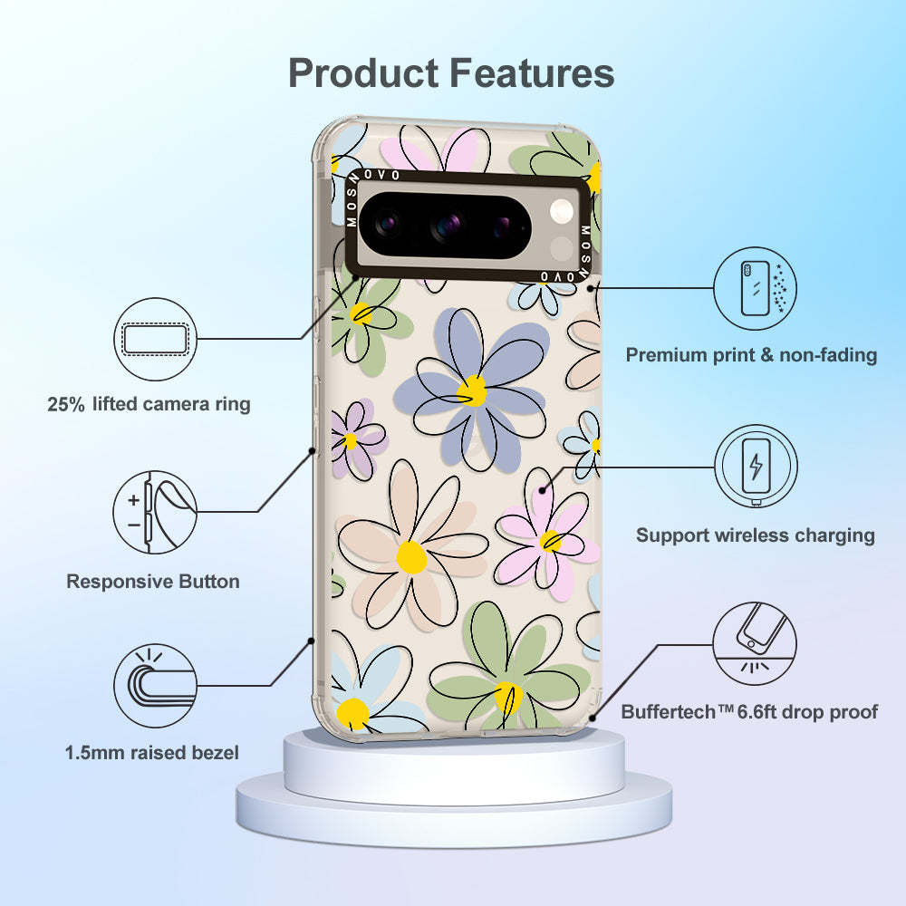 Linear Blooms Phone Case - Google Pixel 8 Pro Case