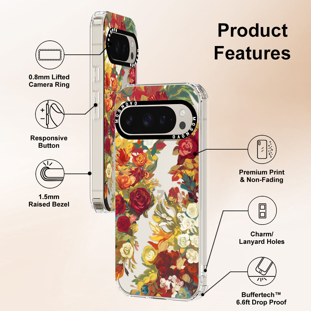 Vintage Flower Garden Phone Case - Google Pixel 9 Pro XL Case