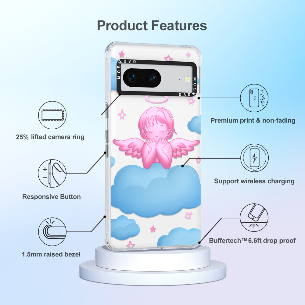 Pink Serenity Angel Phone Case - Google Pixel 7 Case