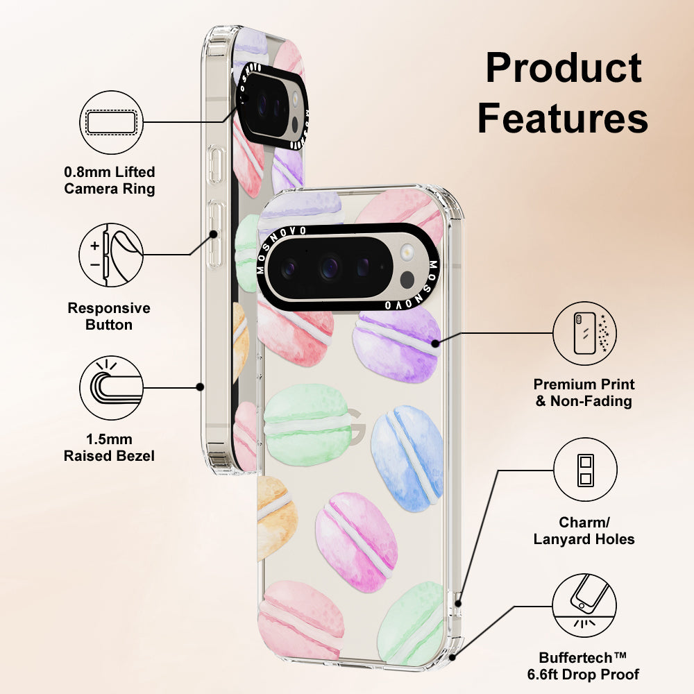 Pastel Macarons Phone Case - Google Pixel 9 Pro Case