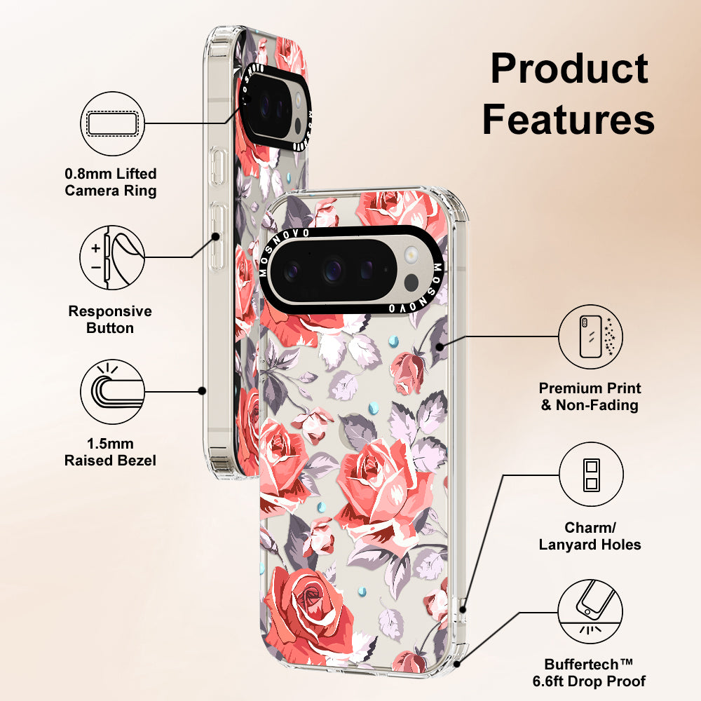 Retro Floral Phone Case - Google Pixel 9 Pro Case