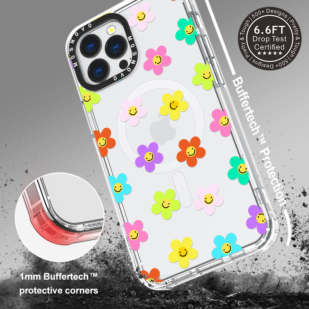 Smile Floral Phone Case - iPhone 13 Pro Max Case