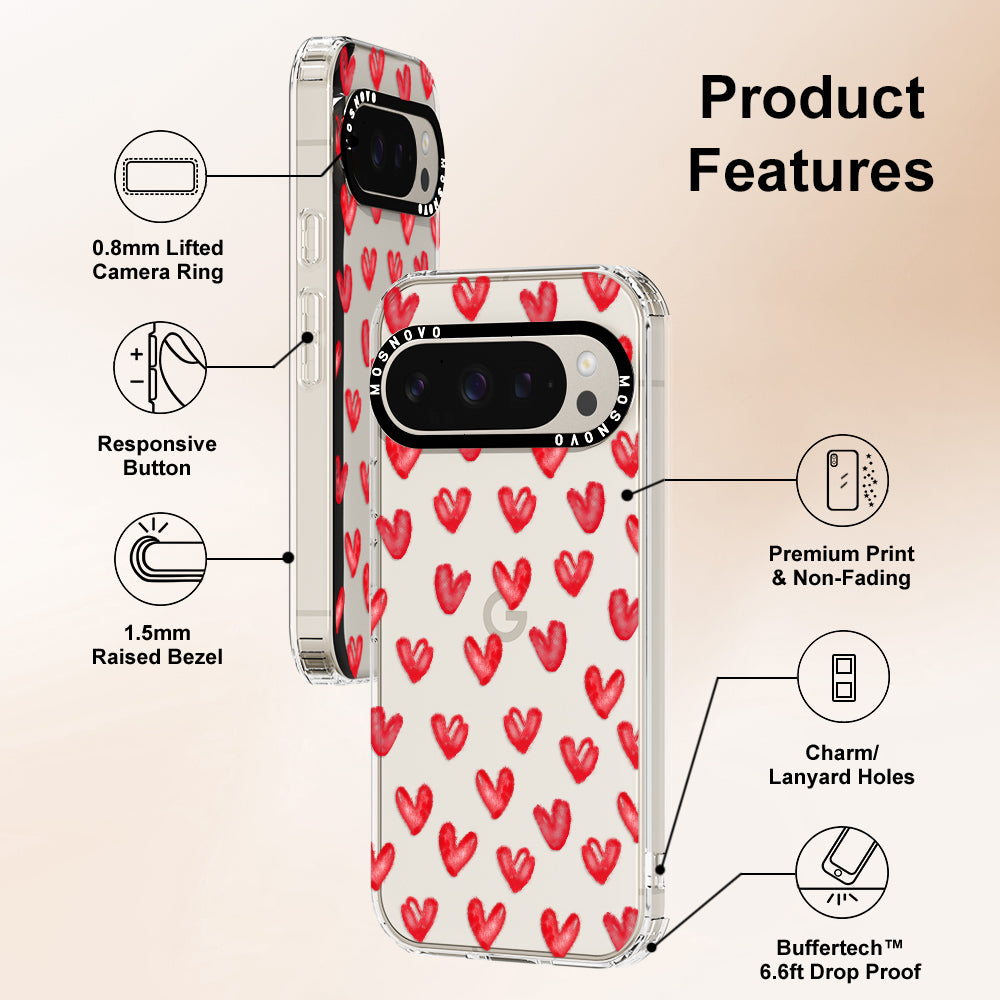 Cute Little Heart Phone Case - Google Pixel 9 Pro Case