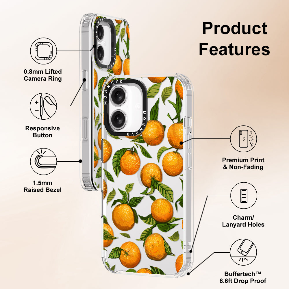 Tangerine Phone Case - iPhone 16 Case - MOSNOVO