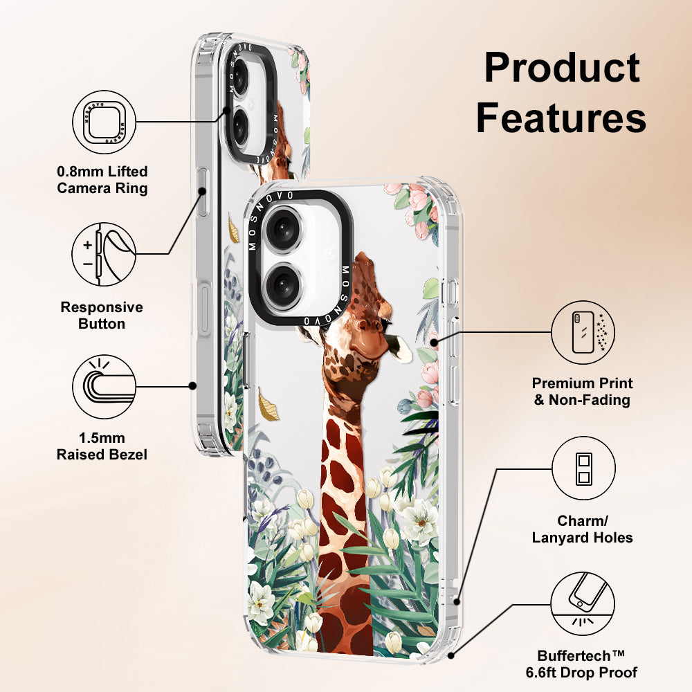 Giraffe In The Garden Phone Case - iPhone 16 Case - MOSNOVO