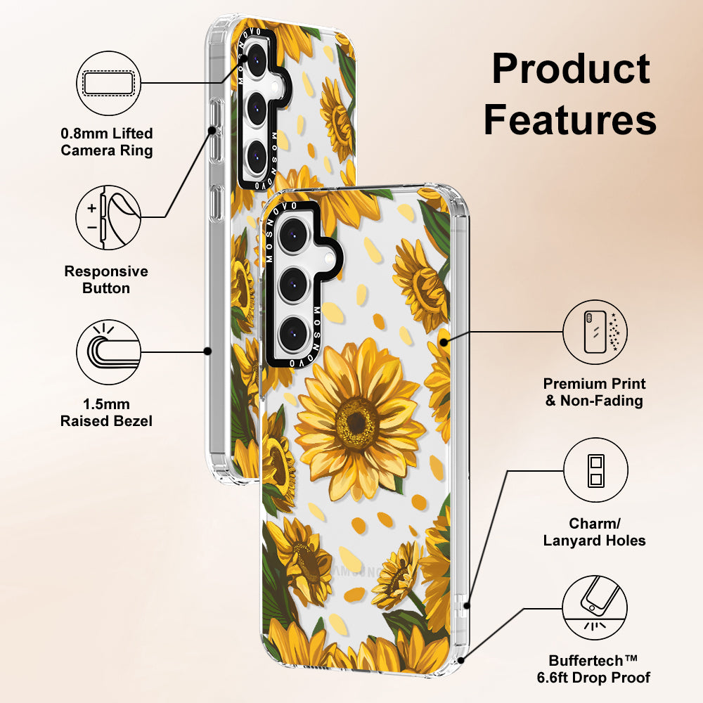 Sunflower Garden Phone Case - Samsung Galaxy S24 FE Case - MOSNOVO