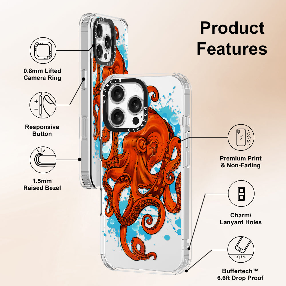 Octupus Phone Case - iPhone 16 Pro Max Case - MOSNOVO