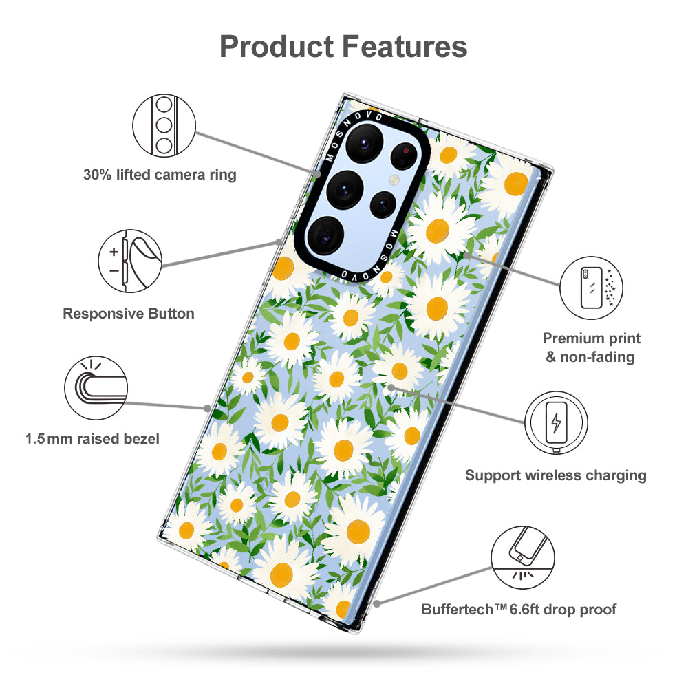 Daisies Phone Case - Samsung Galaxy S22 Ultra Case