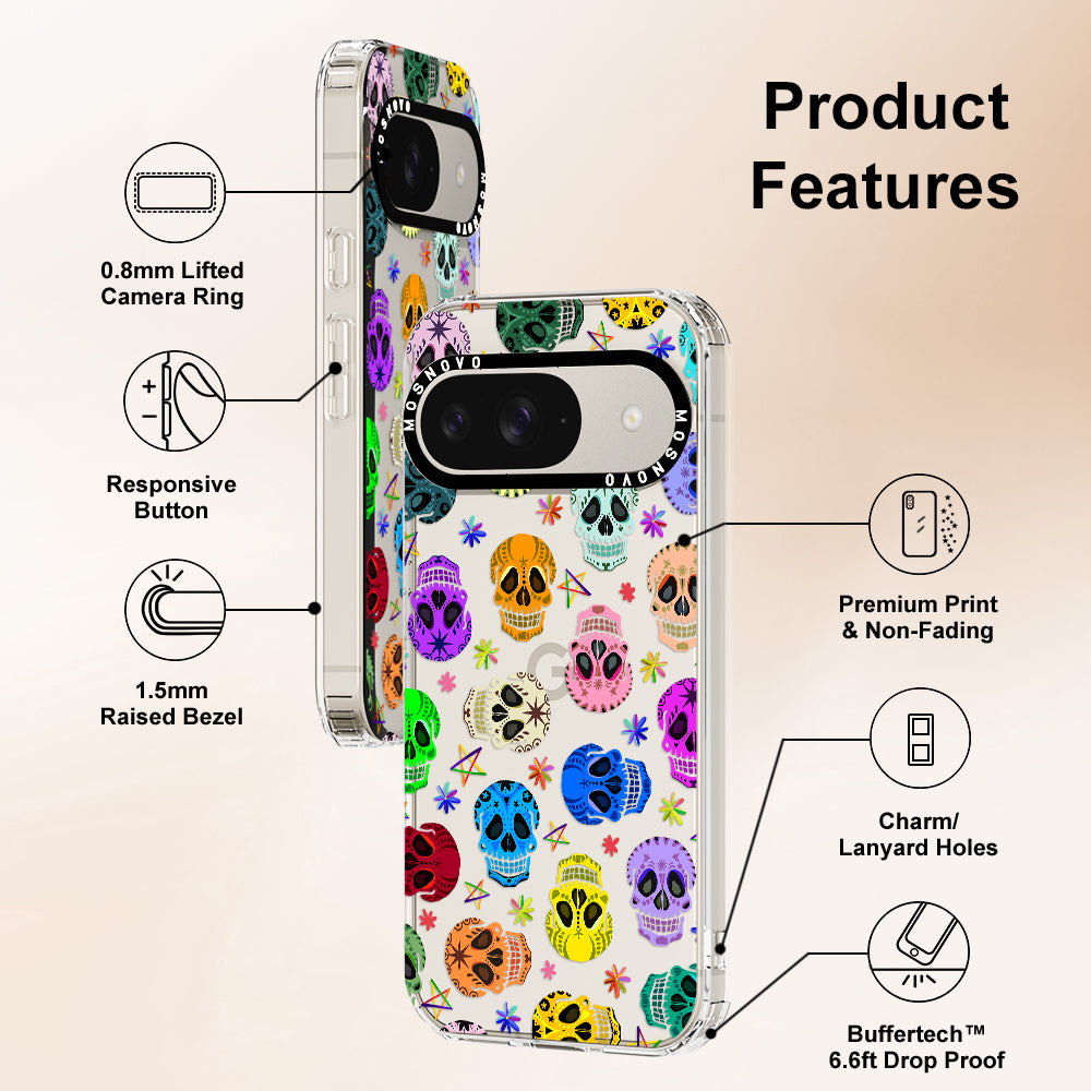 Sugar Skull Phone Case - Google Pixel 9 Case