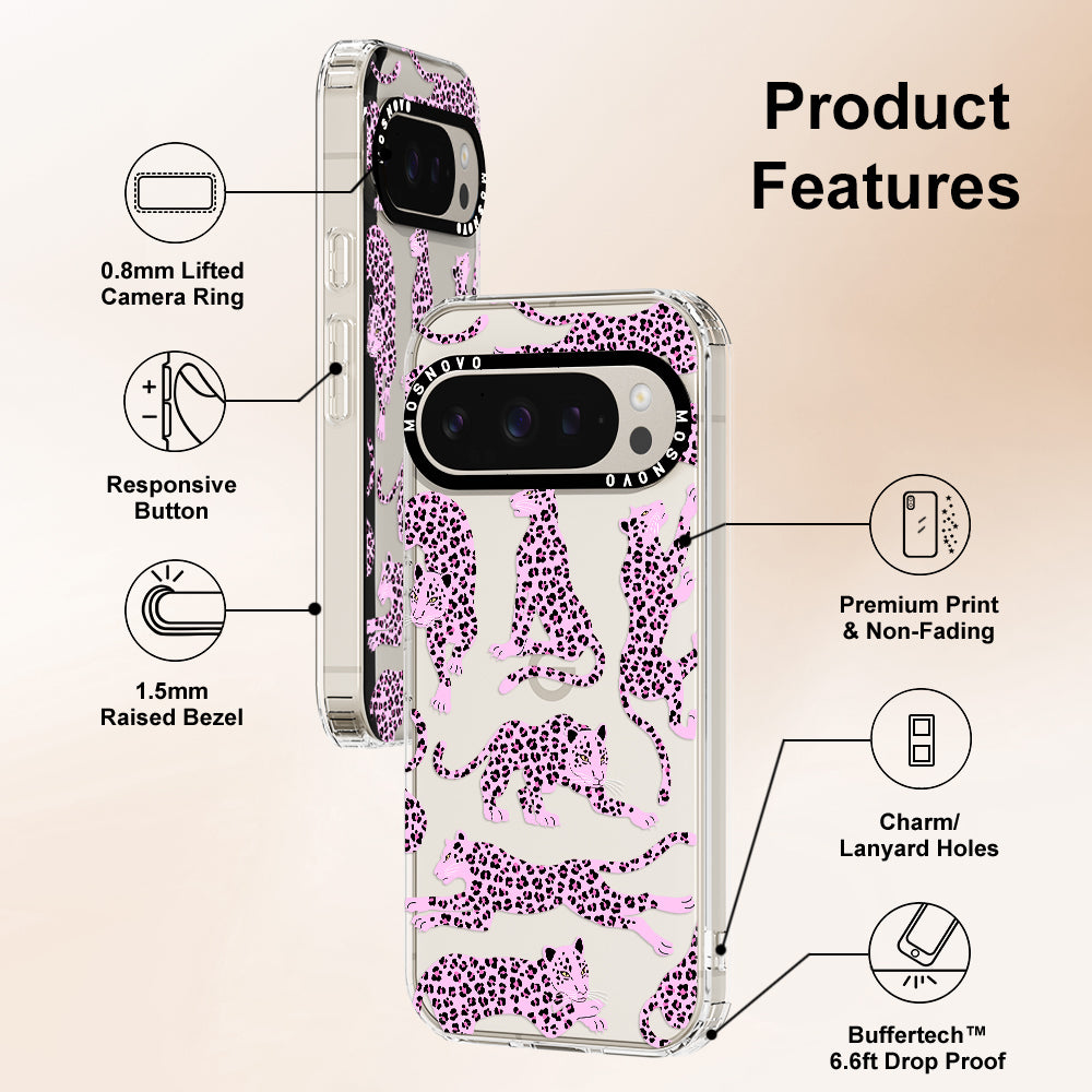 Pink Leopard Phone Case - Google Pixel 9 Pro XL Case