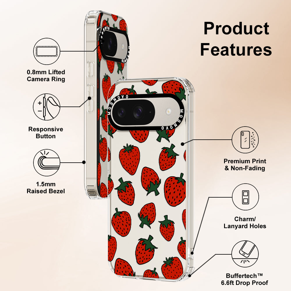 Red Strawberry Phone Case - Google Pixel 9 Case