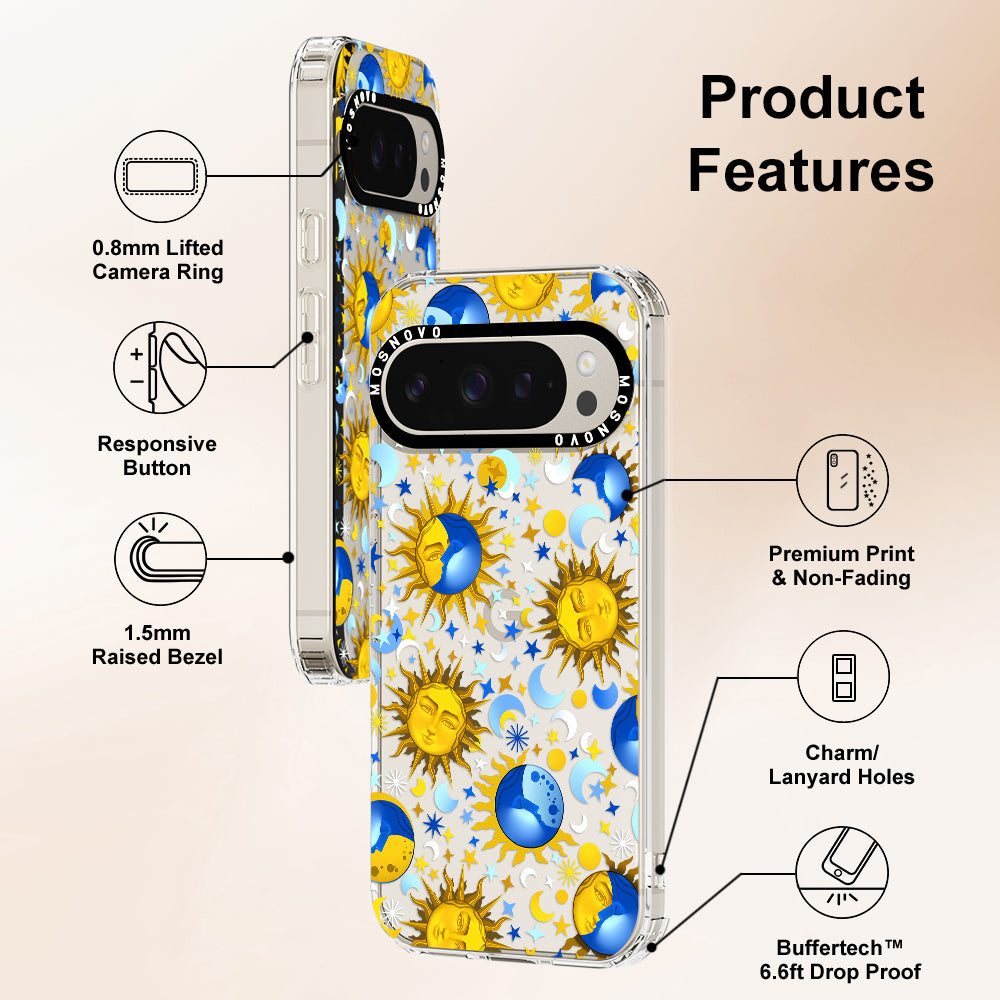 Celestial Sun Moon Phone Case - Google Pixel 9 Pro XL Case