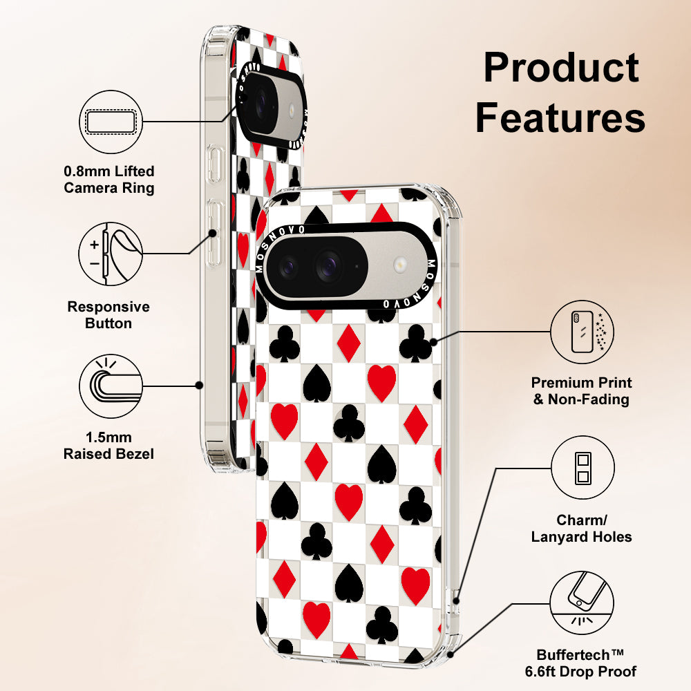 Checker Poker Phone Case - Google Pixel 9 Case