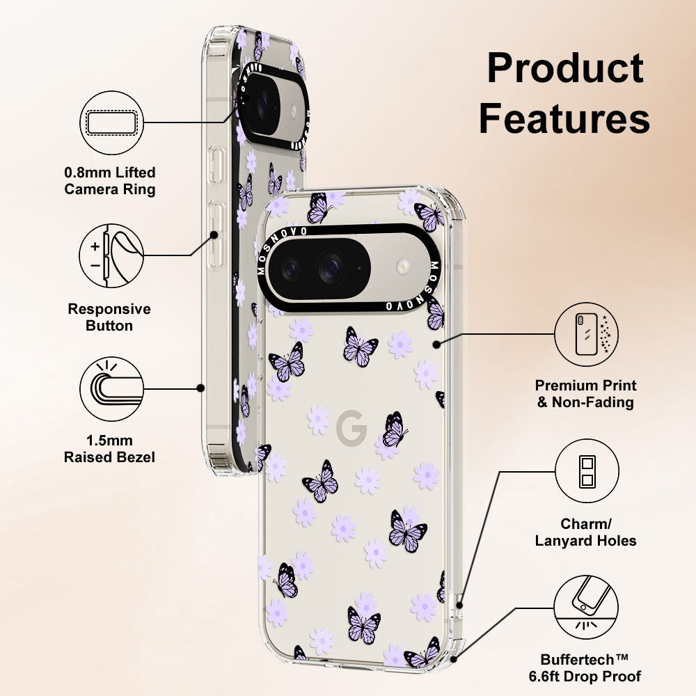 Lilac Butterfly Phone Case - Google Pixel 9 Case