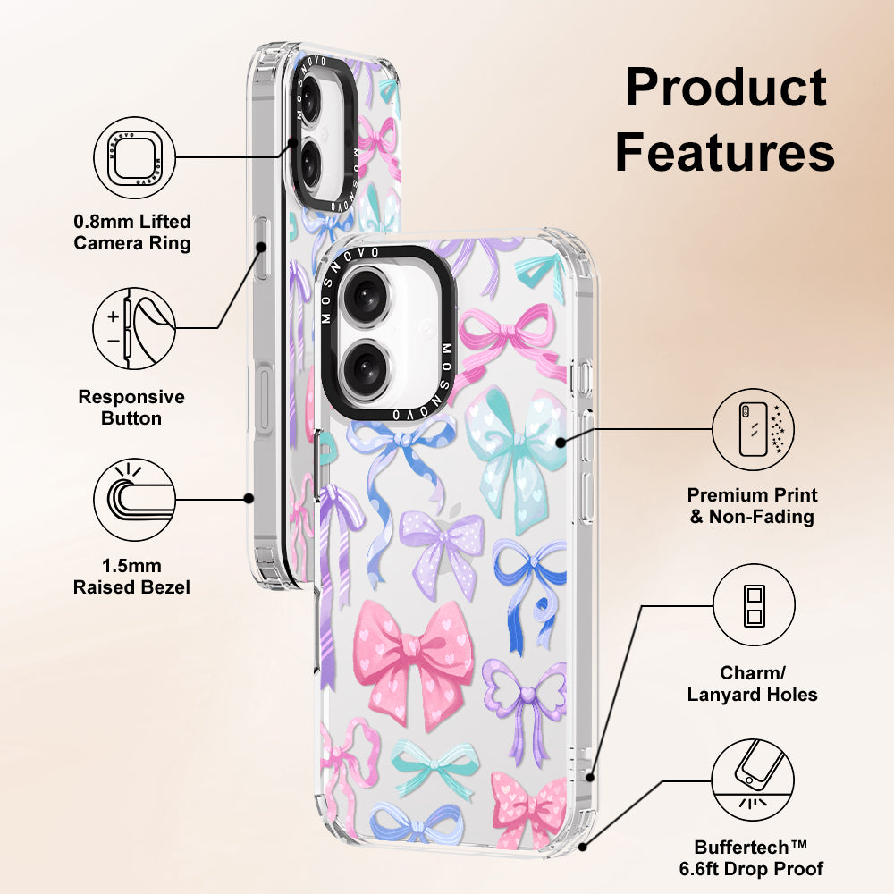 Bows Phone Case - iPhone 16 Plus Case