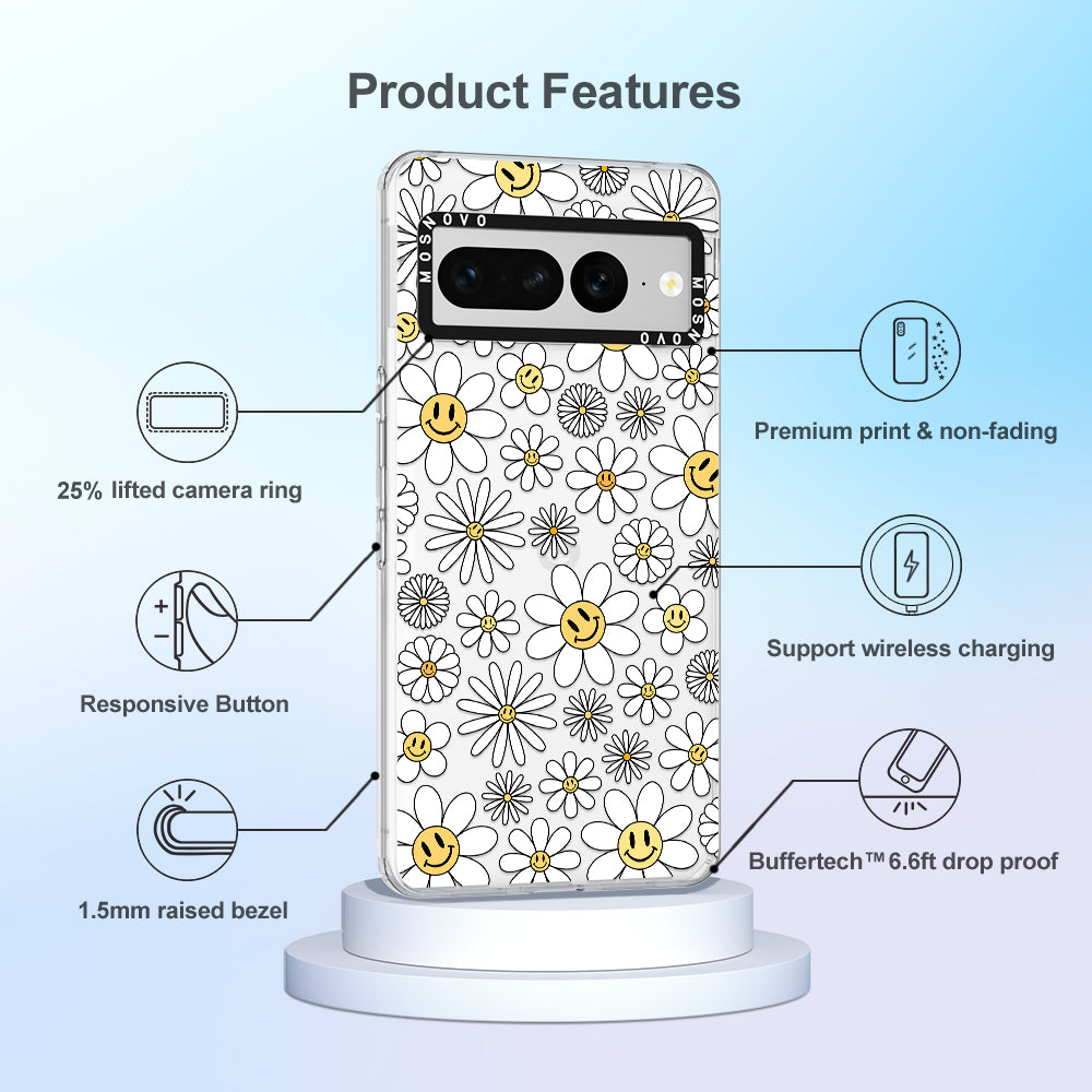 Happy Daisy Blooms Phone Case - Google Pixel 7 Pro Case