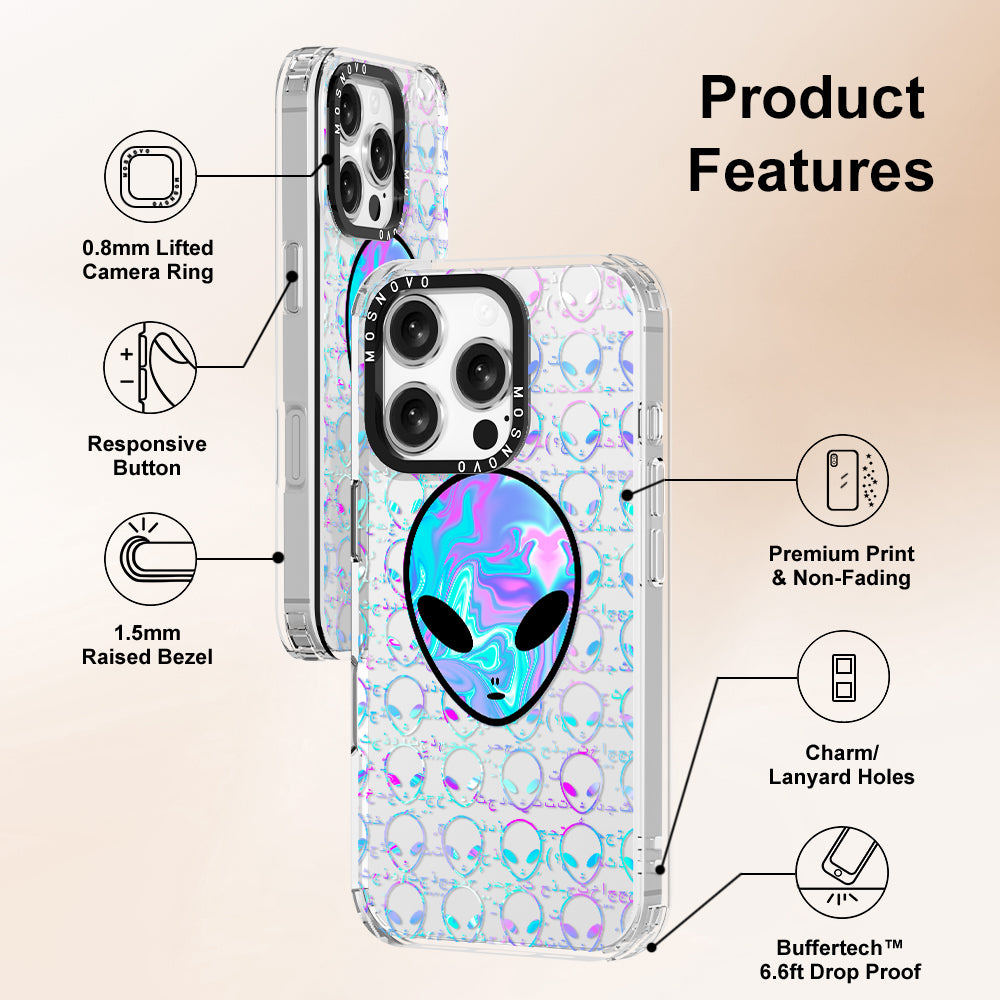 Space Alien Phone Case - iPhone 16 Pro Case - MOSNOVO