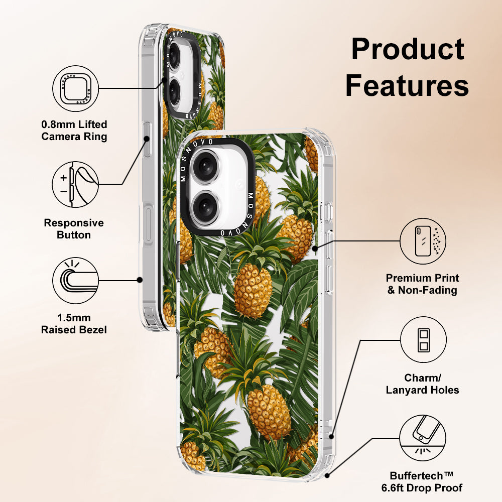 Pineapple Botany Phone Case - iPhone 16 Plus Case - MOSNOVO