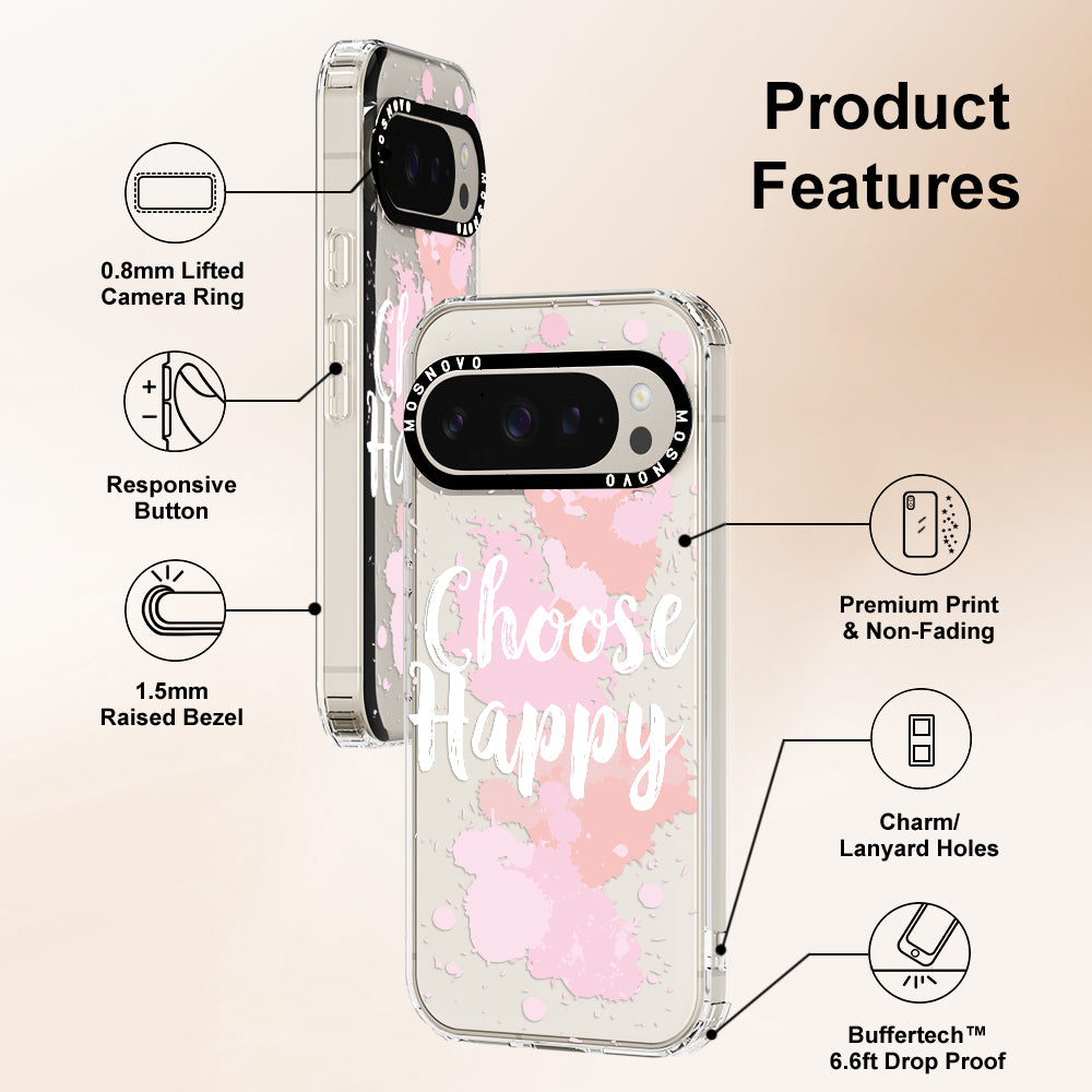 Choose Happy Phone Case - Google Pixel 9 Pro Case