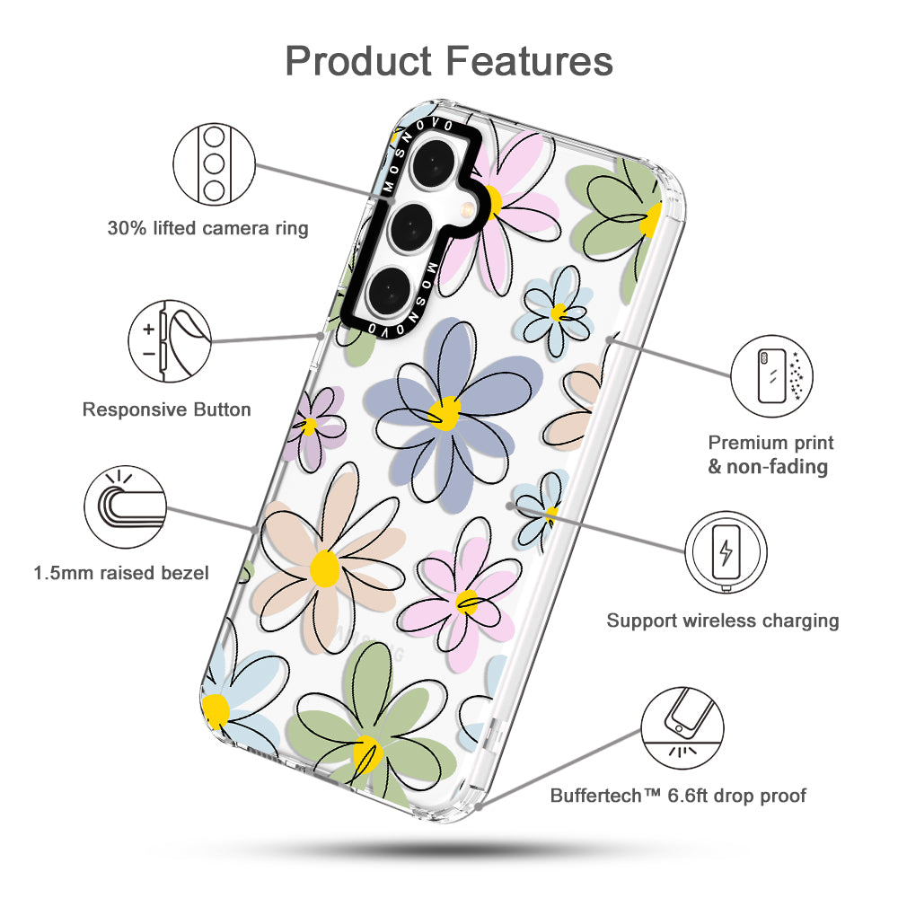 Linear Blooms Phone Case - Samsung Galaxy S23 FE Case