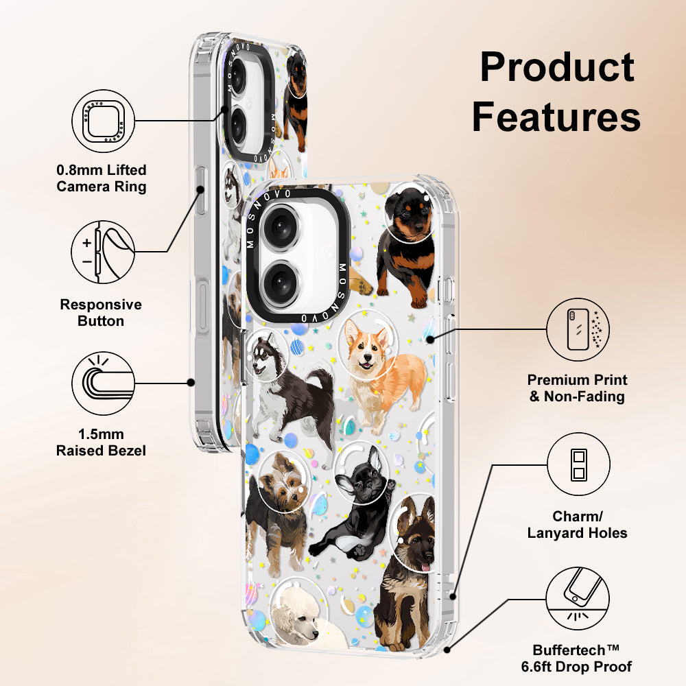 Space Dog Phone Case - iPhone 16 Case - MOSNOVO