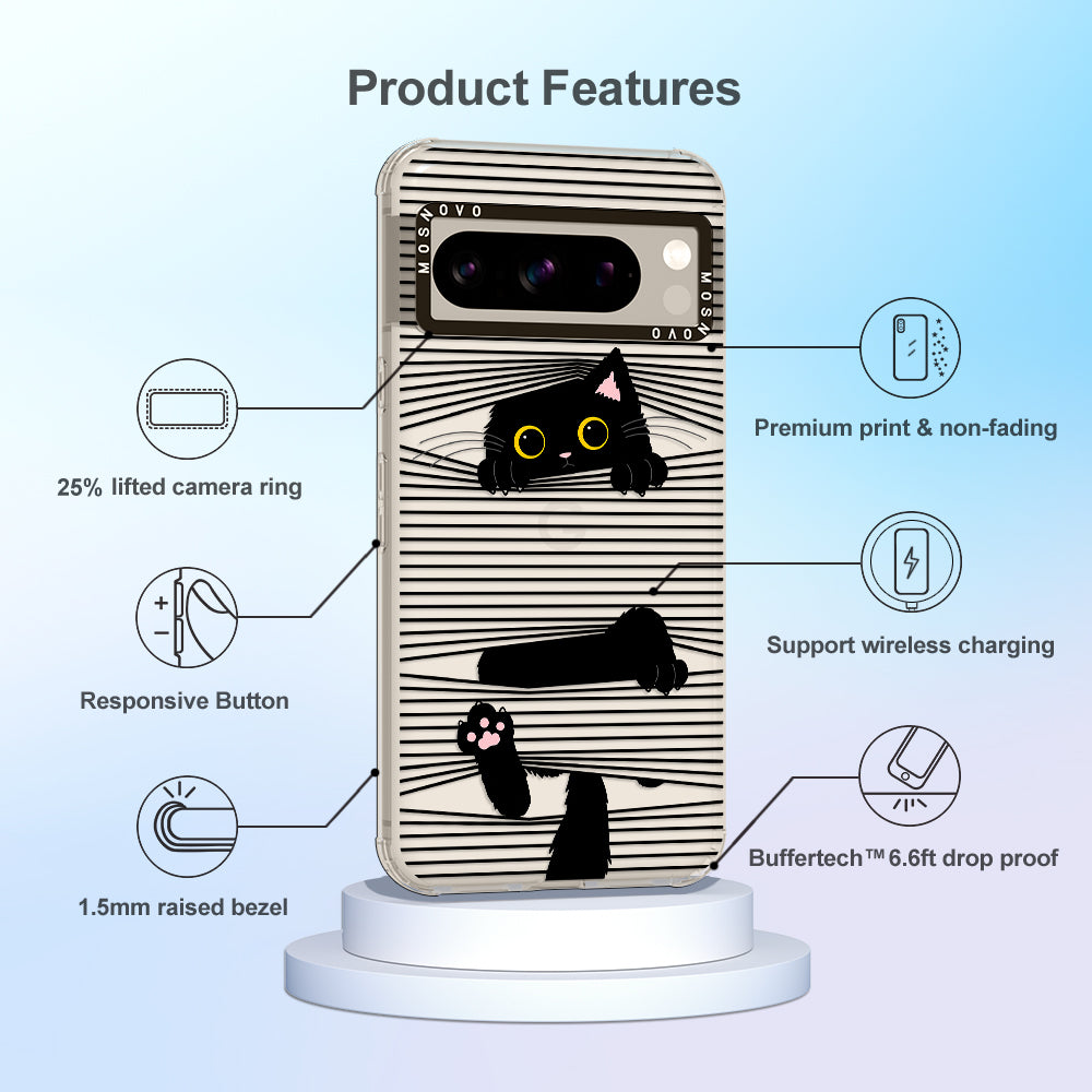 Hidden Black Cat Phone Case - Google Pixel 8 Pro Case