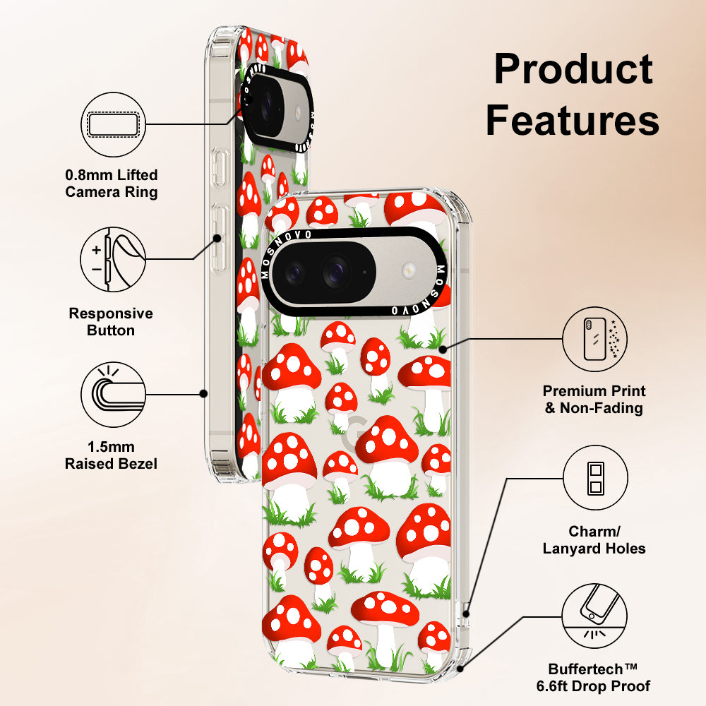 Cute Mushroom Phone Case - Google Pixel 9 Case