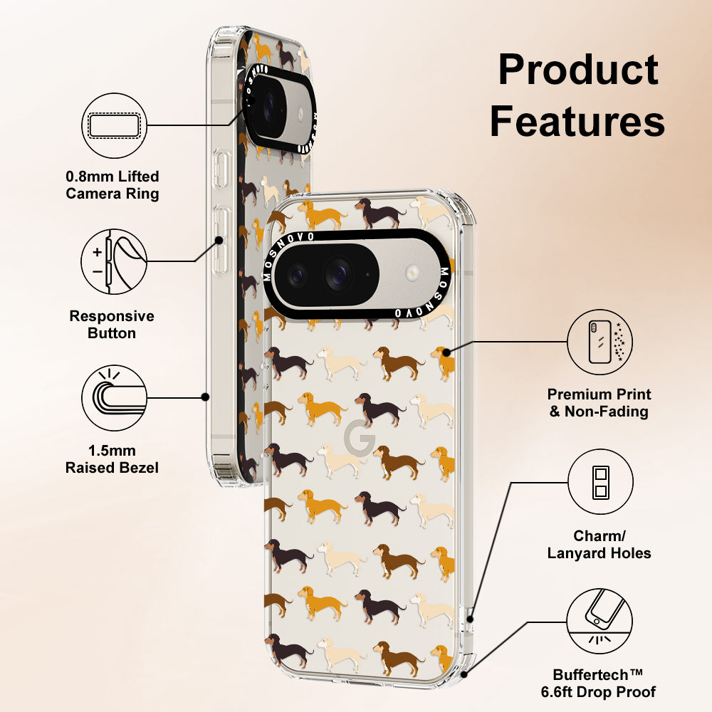 Cute Dachshund Phone Case - Google Pixel 9 Case