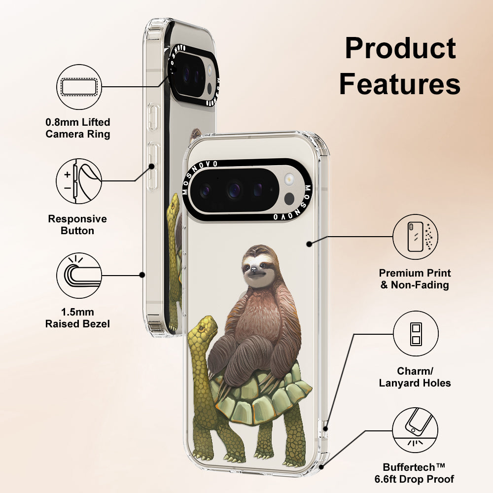 Sloth Turtle Phone Case - Google Pixel 9 Pro XL Case