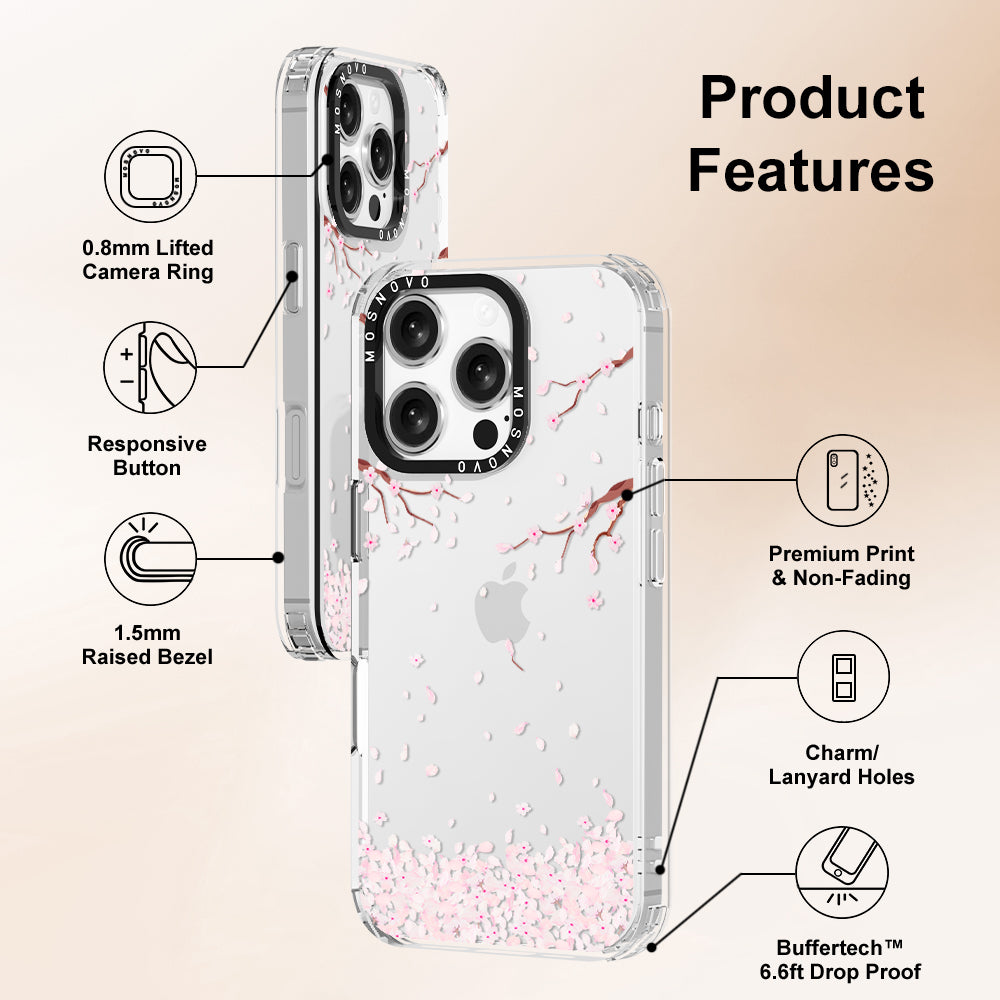 Sakura Phone Case - iPhone 16 Pro Case - MOSNOVO