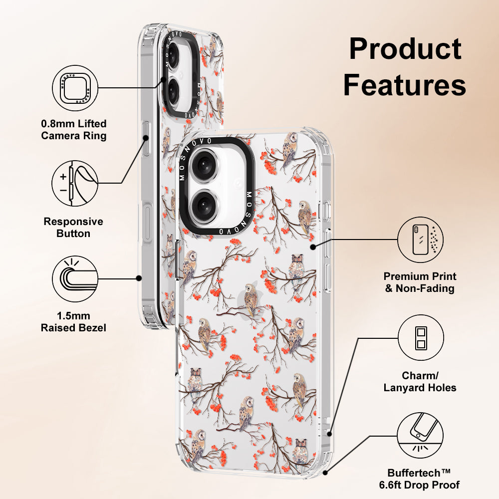 Owl Phone Case - iPhone 16 Plus Case - MOSNOVO