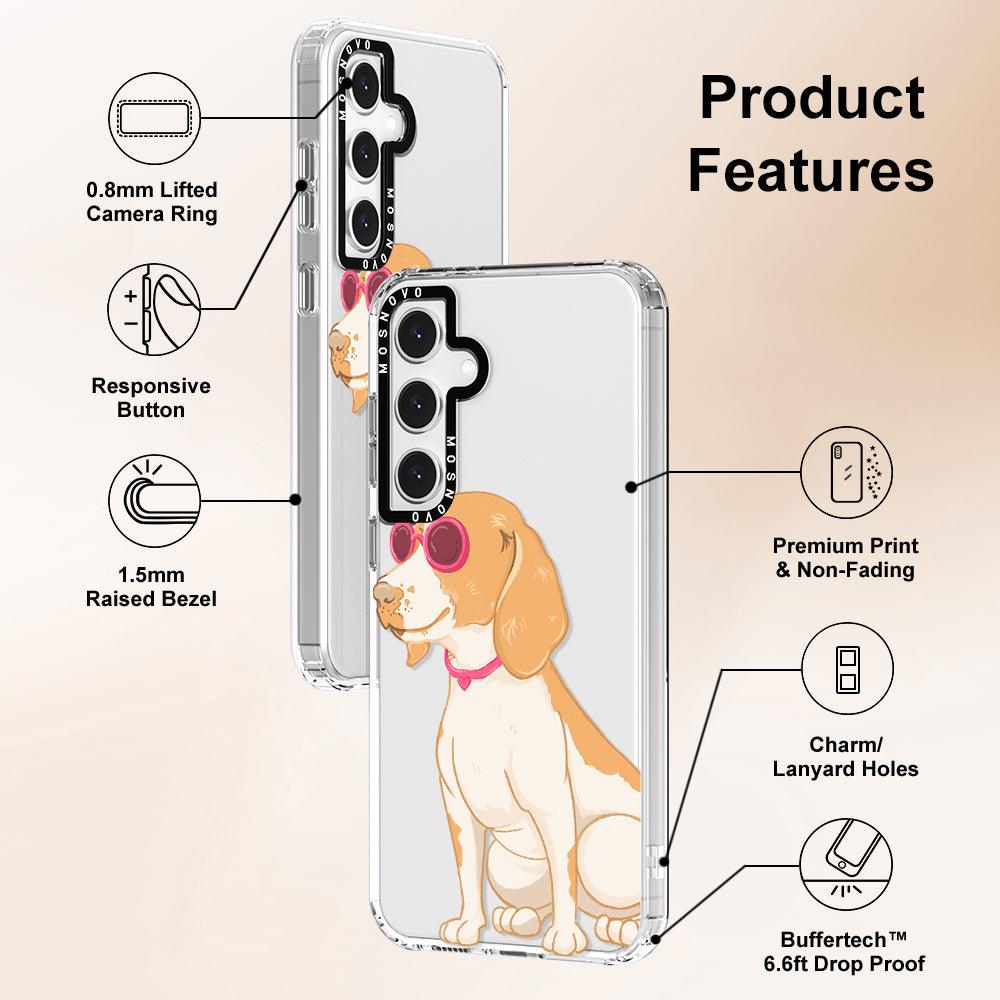 Cute Beagle Phone Case - Samsung Galaxy S24 FE Case - MOSNOVO