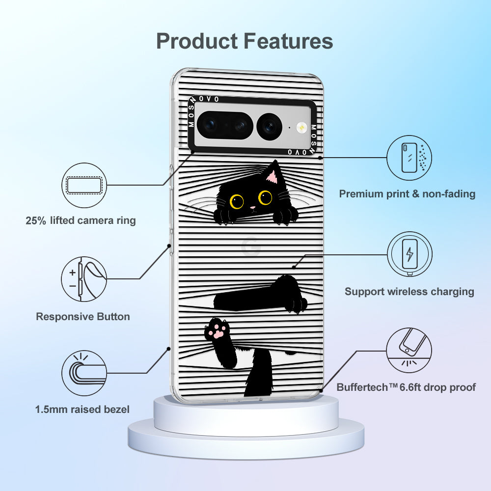 Hidden Black Cat Phone Case - Google Pixel 7 Pro Case