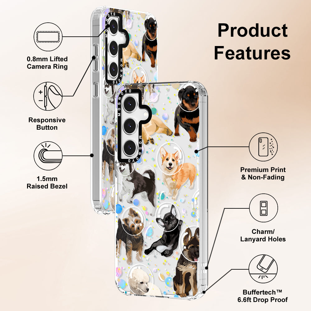 Space Dog Phone Case - Samsung Galaxy S24 FE Case - MOSNOVO