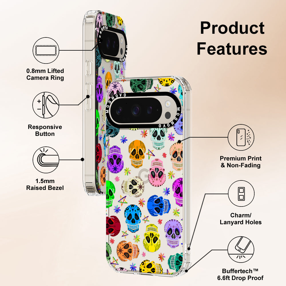 Sugar Skull Phone Case - Google Pixel 9 Pro Case