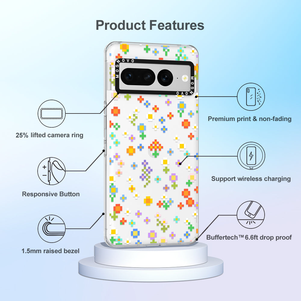 Pixel-Floral Phone Case - Google Pixel 7 Pro Case