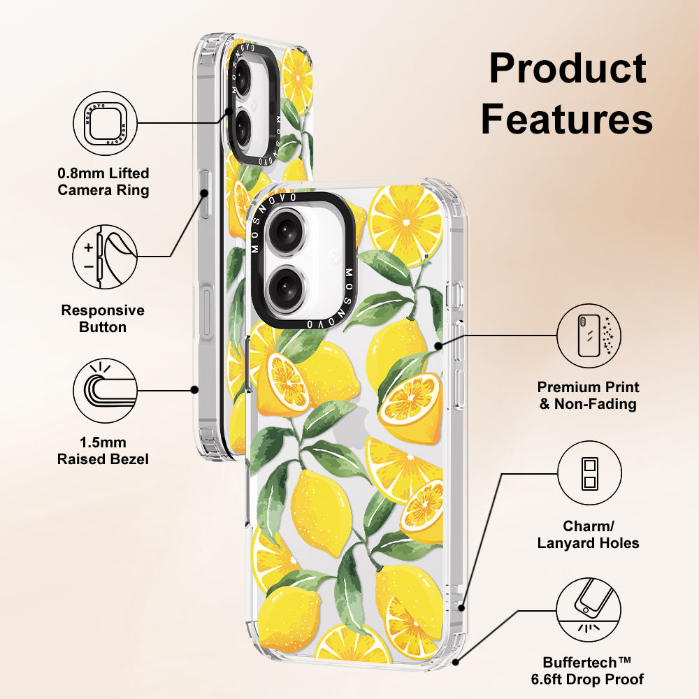 Lemon Phone Case - iPhone 16 Case - MOSNOVO